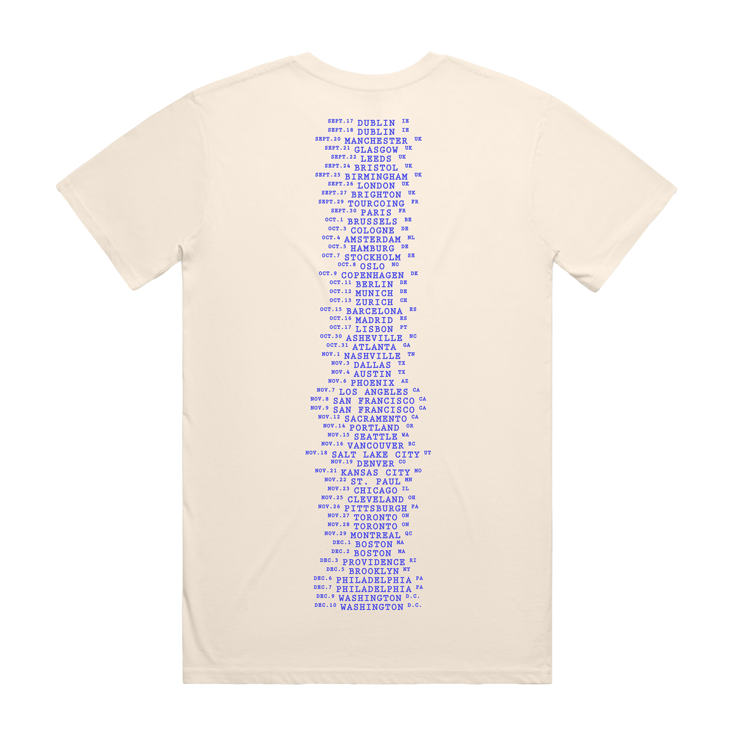 2025 Tour T-Shirts UK